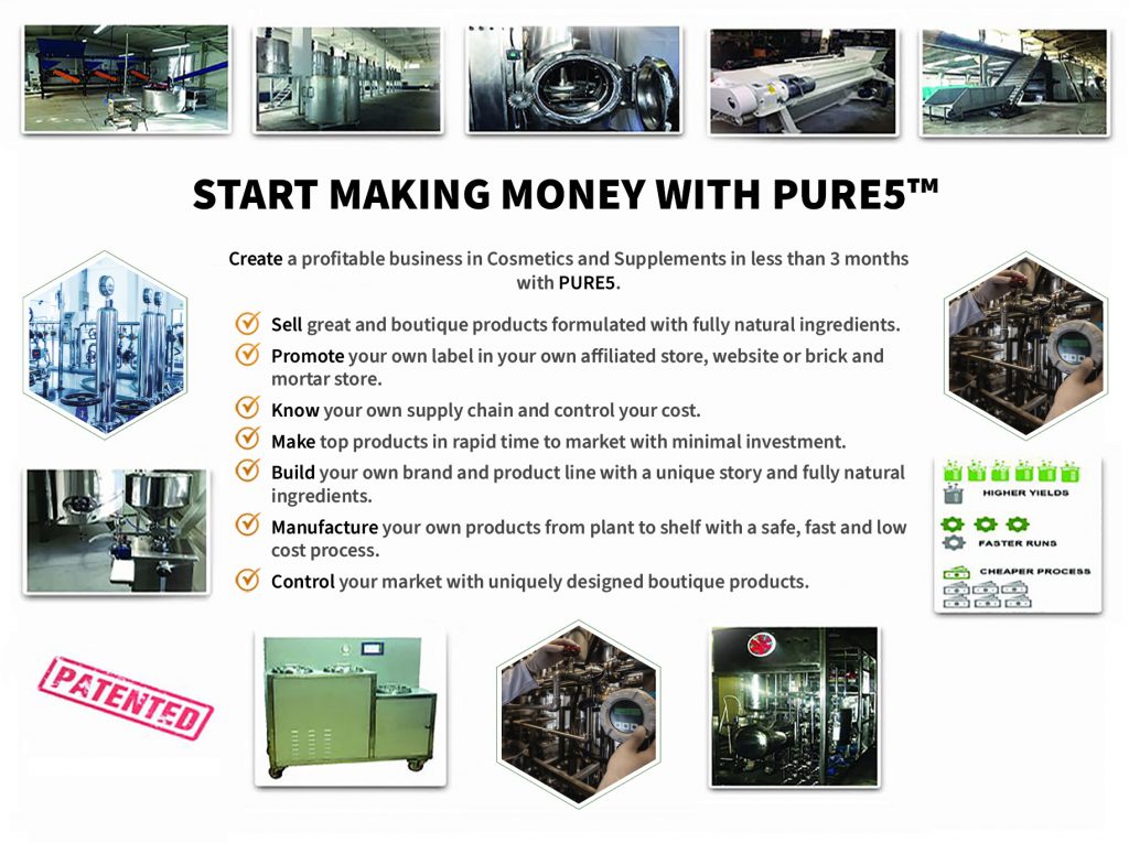 a seed to shell process of PURE5